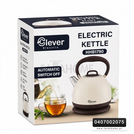 ابريق سخان ماء مع يد 1.8 لتر كهرباء قمقم / كمكم Clever HHB1790