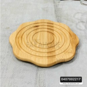 كوستر خشب بامبو محفر اشكال