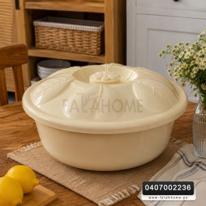 طشت / لجن عجين مع غطاء 30 سم مدور ASD081 asude