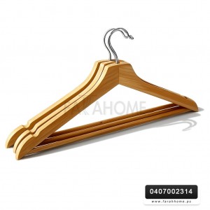 علاقة ملابس خشب 3 قطع