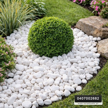 كيس احجار ابيض 5 كيلو لتزيين الحدائق