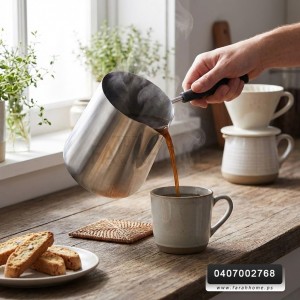 غلاية ستانلس 600 مل يد اسود M28-6