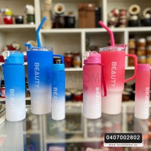 مجموعة مطرة ملون مع يد حجم كبير 2300 ملم 3 قطع