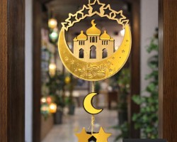  تعليقات خشبية رمضان كريم - فوانيس اشكال 
