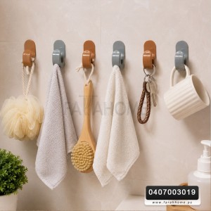 علاقة ملابس حجم صغير تلزيق بلاستيك ملون 6 قطع كرت YAOLIN