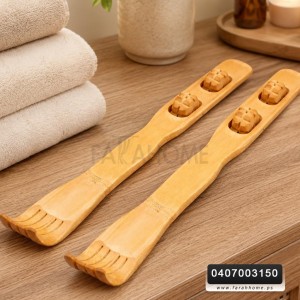حكاكة ظهر خشب مع عجال مساج