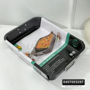 صينية فرن مستطيل معدن ثقيل 40 × 30 + 8 سم 3705-6