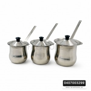 غلاية قهوة ستانلس مع غطاء نمرة  12