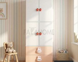 خزانة احذية بلاستيك حجم كبير رفوف مع جرارين في الاعلى