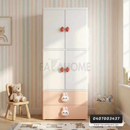 خزانة احذية بلاستيك حجم كبير رفوف مع جرارين في الاعلى