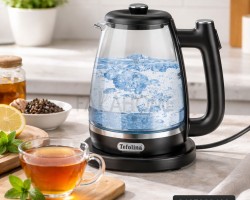 سخان ماء 1.8 لتر كهرباء زجاج قمقم/كمكم TEFOLINA  ZY-305