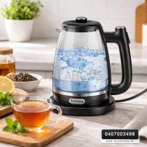 سخان ماء 1.8 لتر كهرباء زجاج قمقم/كمكم TEFOLINA  ZY-305