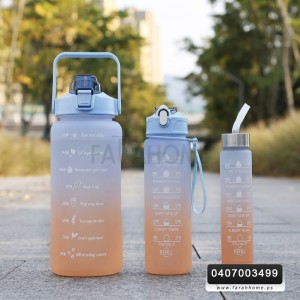 مطرة مياه 3 قطع ملونة 2 لتر - مياه شيكر