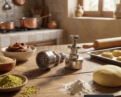 قالب معمول او كعك او كيك معدن ستانلس كبس ترند