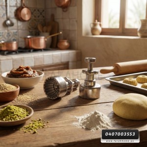 قالب معمول او كعك او كيك معدن ستانلس كبس ترند