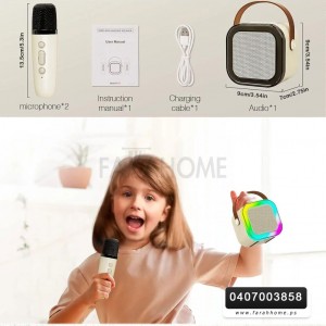 لعبة سماعة بلوتوث مكبر صوت مع مايك لاسلكي / 2 USB  شحن