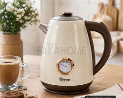 سخان ماء 1.7 لتر ساعة مؤقت كهرباء قمقم/كمكم Clever HHN1782BRS