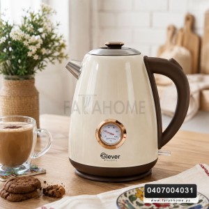 سخان ماء 1.7 لتر ساعة مؤقت كهرباء قمقم/كمكم Clever HHN1782BRS