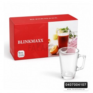 كاسات شاي رقبة طويل 6 قطع مع ايد ذان BLINKMAX