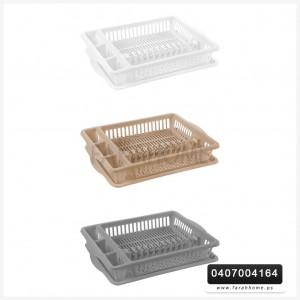 مشك - ستاند تنظيم صحون جلي بلاستيك تركي Tuffex TP1610 مقاس 48.5 × 37 + 8 سم