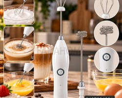خفاقة نسكافية بطاريات قطعتين رؤوس غيار Ouslife USB خفاقة نسكافية بطاريات قطعتين رؤوس غيار Ouslife USB