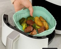 صحن مقلى هوائى سلكون مربع 21 × 21 سم