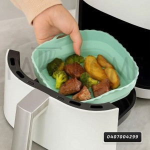 صحن مقلى هوائى سلكون مربع 21 × 21 سم