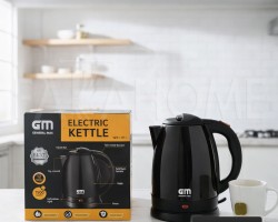 سخان ماء كهرباء اسود بكبسة ماركة GM القدرة 1500 وات  قمقم / كمكم 
