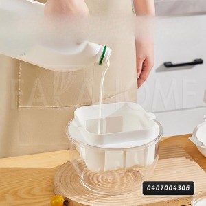 صانعة لبنة بلاستيك مع مصفاه محكمة الاغلاق WHEY SEPARATOR