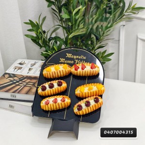 مغناطيس لاصق ثلاجة كيكة تارت بيضاوي ستيكر تلزيق