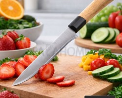 سكين خضار وفواكه حجم صغير يد خشب YING GUNS