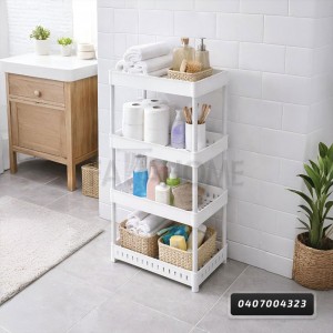 رفوف حمام بلاستيك 4 طبقات