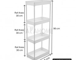 رفوف حمام بلاستيك 4 طبقات
