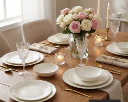 طقم صحون 24 قطعة بورسلان بيضاوي حيف نقشة ورد حز ذهبي موديل SJ200-7 طقم صحون 24 قطعة بورسلان بيضاوي حيف نقشة ورد حز ذهبي موديل SJ200-7