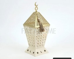  فانوس معدن مزخرف مضيء  38 سم 