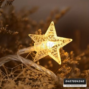 اضائة زينه رمضان - حبل 5 م نجوم اشكال شفاف