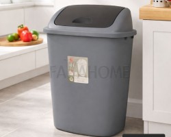 سلة مهملات40  لتر بلاستيك مع غطاء مروحة