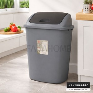 سلة مهملات40  لتر بلاستيك مع غطاء مروحة