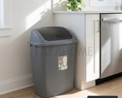 سلة مهملات40  لتر بلاستيك مع غطاء مروحة