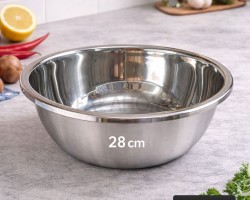 جاط ستانليس مع حفة 28 سم 