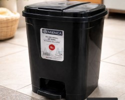 سلة مهملات دعسة مربع بلاستيك 18 لتر تركي MRD123 سلة مهملات دعسة مربع بلاستيك 18 لتر تركي MRD123