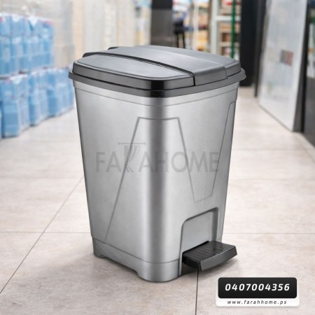 سلة مهملات دعسة مربع بلاستيك 50 لتر تركي MRD125 سلة مهملات دعسة مربع بلاستيك 50 لتر تركي MRD125