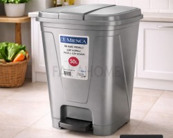 سلة مهملات دعسة مربع بلاستيك 50 لتر تركي MRD125 سلة مهملات دعسة مربع بلاستيك 50 لتر تركي MRD125