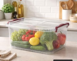 طبروير/تبروير مستطيل 15 لتر غطا كبس 28× 43 × 17.5سم MIENCA - MRD016