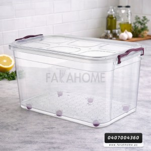 طبروير/تبروير مستطيل 50 لتر غطا كبس 40 × 63 × 32 سم  MIENCA - MRD019