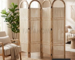 قاطع خشب ثقيل مقاس 180 × 45 × 4 دفات مع مكرميه صناعة يدوية