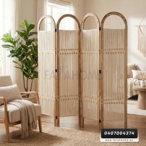 قاطع خشب ثقيل مقاس 180 × 45 × 4 دفات مع مكرميه صناعة يدوية