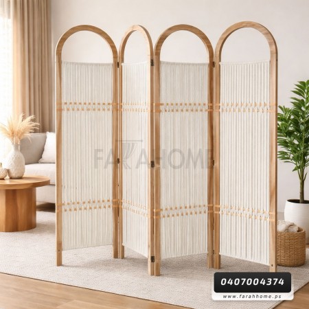 قاطع خشب ثقيل مقاس 180 × 45 × 4 دفات مع مكرميه صناعة يدوية