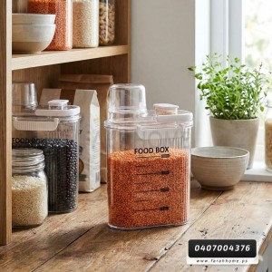 علبة بقوليات اكريليك وسط 2 لتر