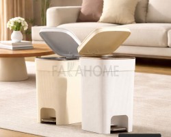 سلة مهملات هايدروليك مع دعسة حجم كبير 25 لتر ثقيل